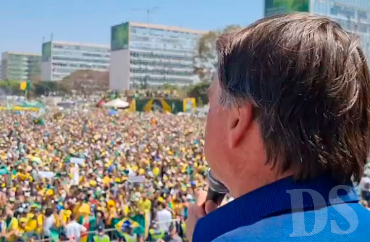 Presidente Jair Bolsonaro em discurso