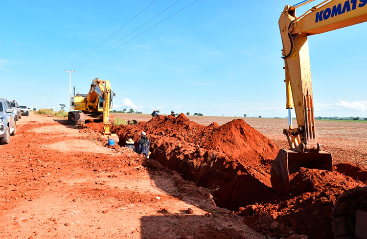 Visita ao canteiro de obras de captação de água do Rio Sepotuba