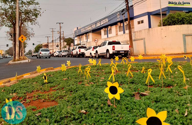 Escola está se enfeitando para trazer luz ao tema