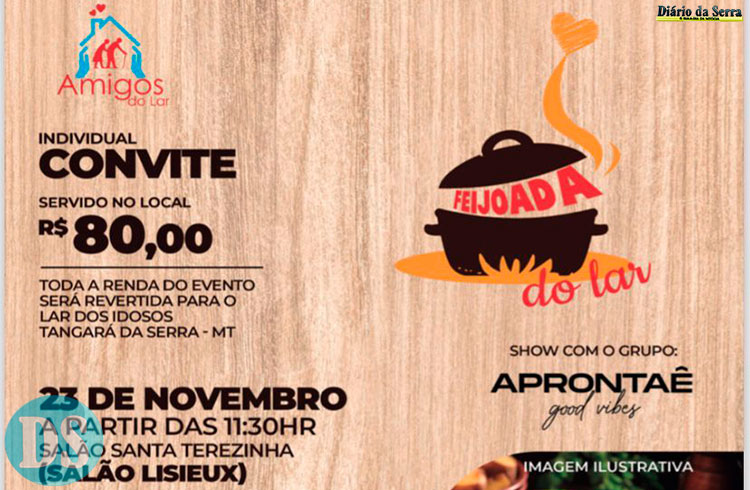 O ingresso para saborear a deliciosa feijoada custa R$80