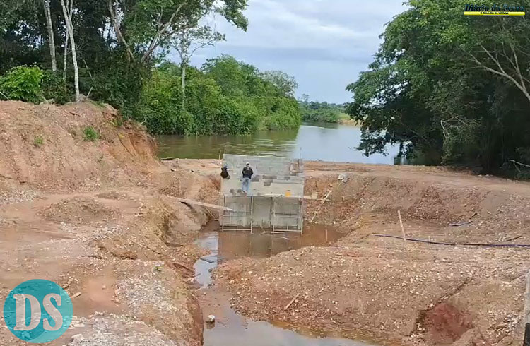 Bombas e tubulação até a Eta já estão prontas