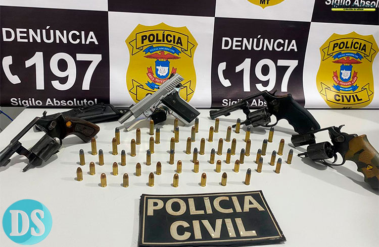 armas seriam utilizadas para homicídios