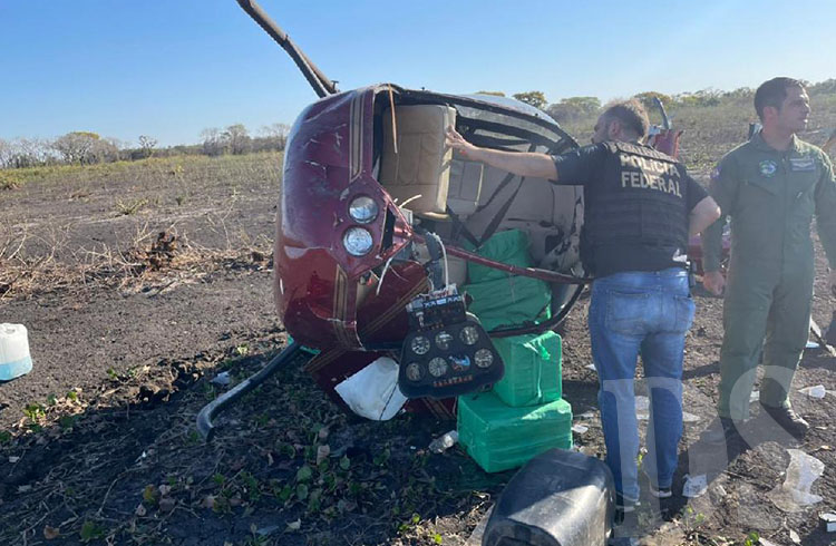 Aeronave é apreendida com quase 300 kg de cocaína durante operação em Poconé
