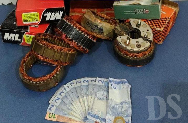 Policiais recuperam peças furtadas de auto elétrica em Sapezal