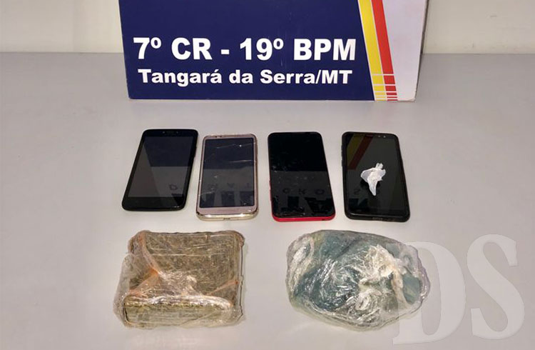 Suspeitos de tráfico são presos com 20 kg de drogas no Morada do Sol