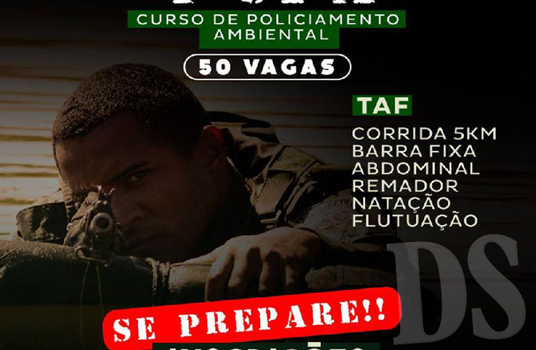Polícia Militar abre inscrições para o 4º Curso de Policiamento Ambiental