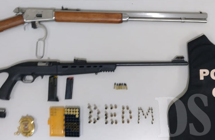 DEFESA DA MULHER - Homem investigado por violência doméstica é preso com armas de fogo e munições em Tangará da Serra