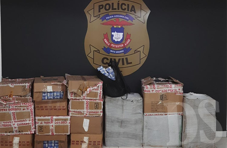 DO PARAGUAI - Polícia Civil de Tangará da Serra apreende mais de R$ 56 mil em cigarros contrabandeados