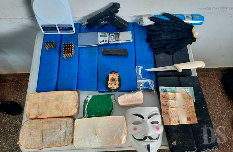 TRÁFICO DE DROGAS – PJC prende casal com mais de 12 quilos de entorpecentes