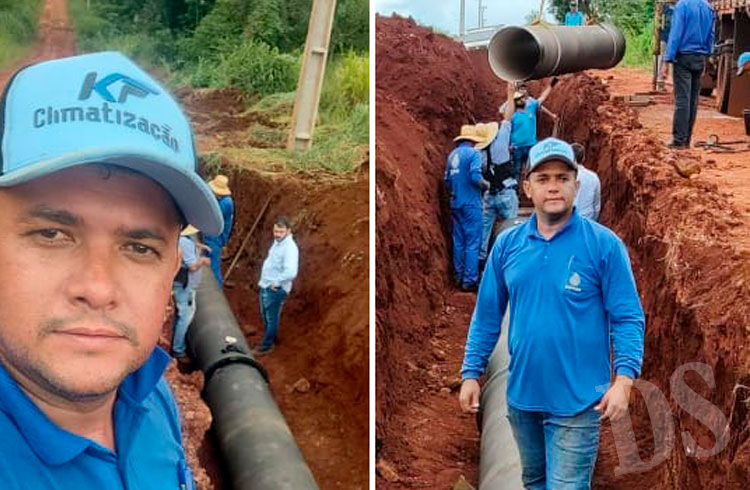 Prefeitura começou a obra de instalação da adutora do Sepotuba