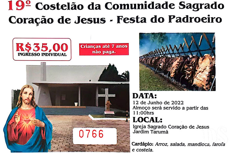 FESTA DO PADROEIRO – Comunidade Sagrado Coração de Jesus promove 19º Costelão