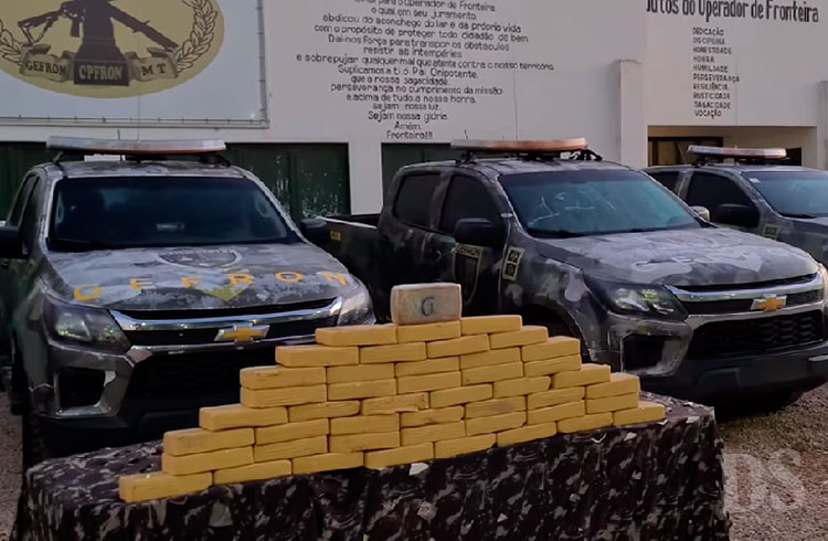 NA FRONTEIRA – Gefron apreende 47 quilos de cocaína