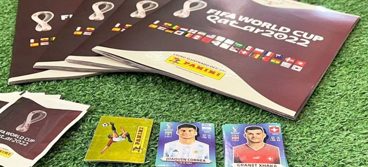 Cuiabanos formam fila para comprar figurinhas da Copa e banca de revista restringe pacotes por pessoa