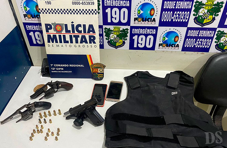 NESTA QUARTA-FEIRA – Polícia age rápido e prende suspeitos de matar jovem e balear outro em Barra do Bugres