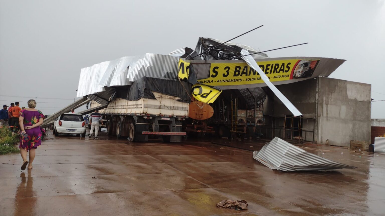 Temporal causa prejuízos em Nova Olímpia; Tangará da Serra registrou graniz