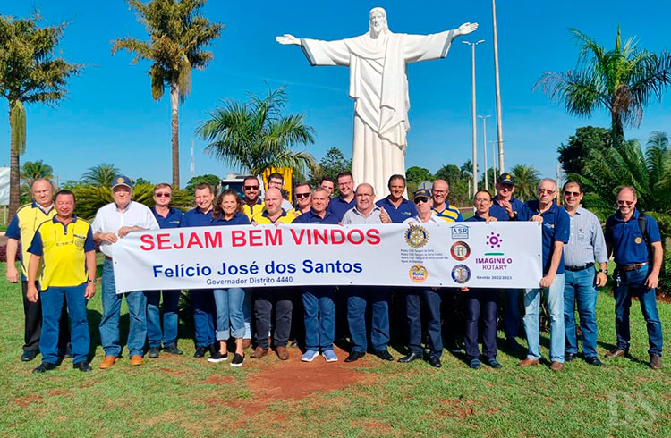 FELÍCIO JOSÉ DOS SANTOS – Governador do Rotary cumpre agenda em Tangará da Serra