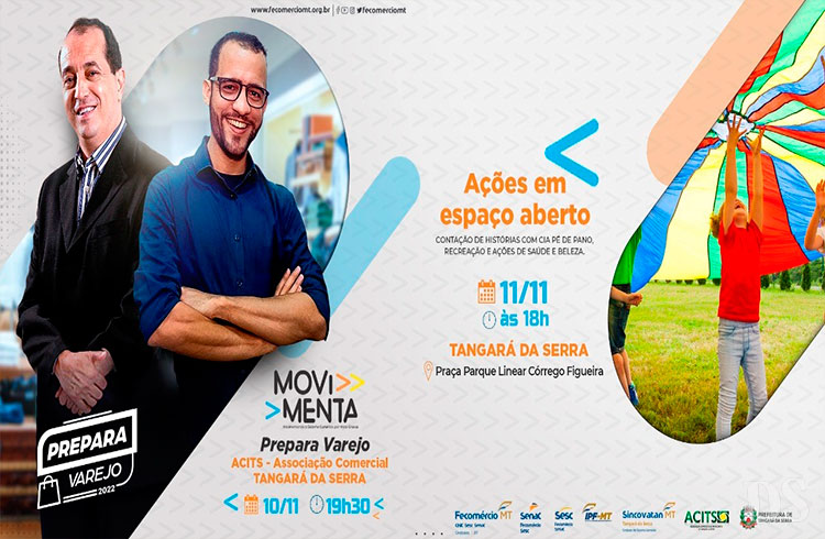 FECOMÉRCIO – Tangará recebe dois grandes projetos gratuitos a partir desta quinta