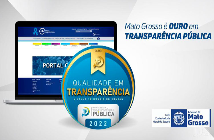 QUINTO MELHOR DO PAÍS – Mato Grosso é Selo Ouro em transparência pública
