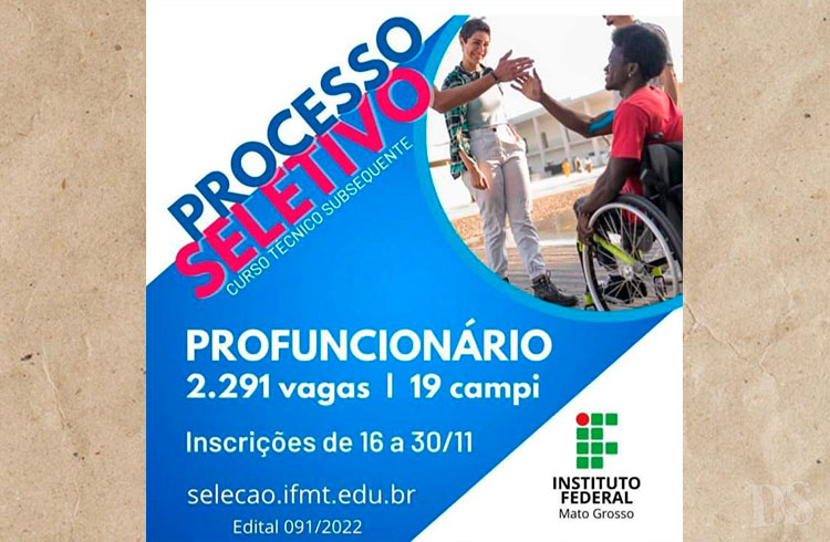 IFMT TANGARÁ – Inscrições para o Programa ProFuncionário encerram nesta quarta-feira
