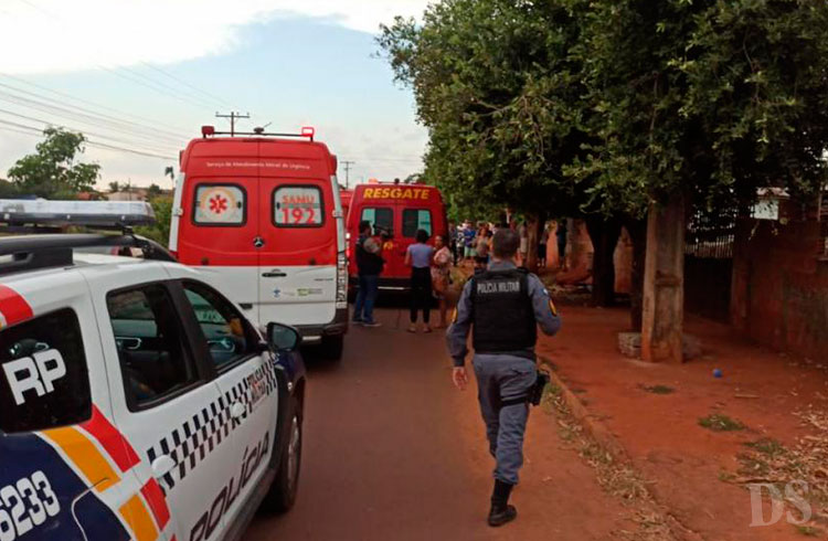 DUPLA TENTATIVA DE HOMICÍDIO – Pai e filha são baleados por dois homens de moto em Tangará da Serra