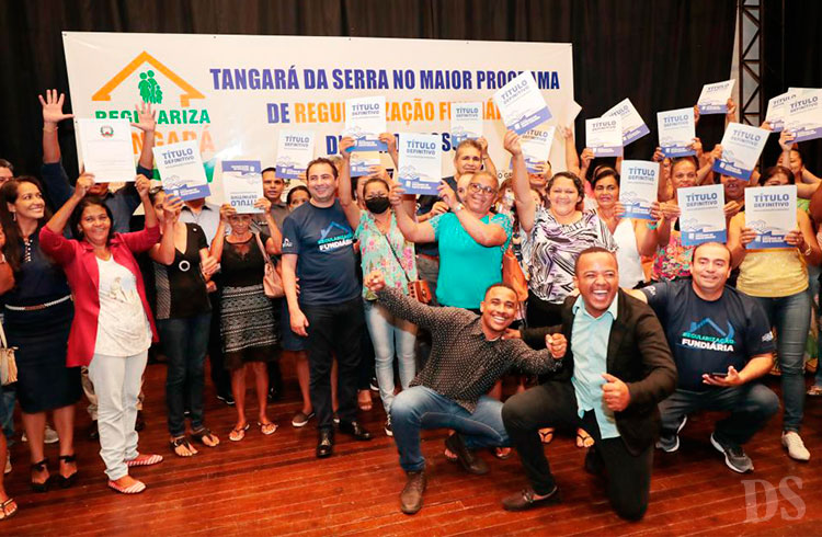 SEGUNDA ETAPA – Mais 1.500 títulos de regularização fundiária serão entregues em Tangará na próxima semana
