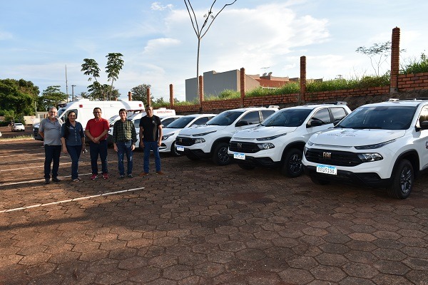 Saúde de Tangará da Serra recebe três novas ambulâncias e outros cinco veículos
