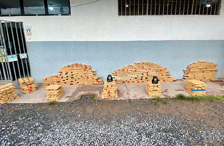 NEGÓCIO PARALELO – Polícia Militar apreende 500 quilos de maconha em borracharia de fachada