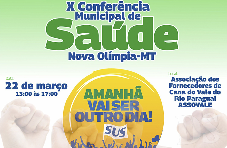 Nova Olímpia realiza Conferência Municipal de Saúde nesta quarta-feira