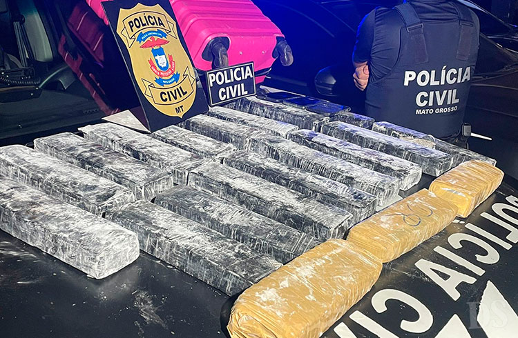 DROGA ZUMBI – Polícia Civil apreende mais de 20 quilos de drogas e prende três em Tangará da Serra