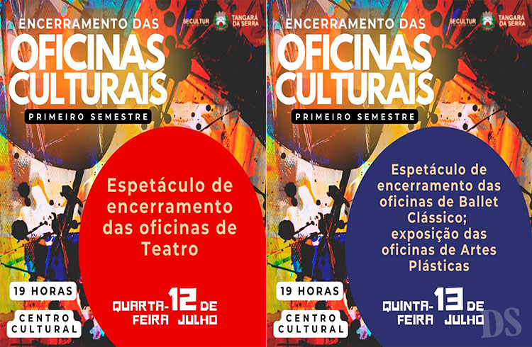 TANGARÁ DA SERRA – Cultura encerra oficinas com apresentações