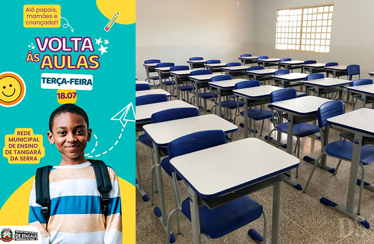 APÓS RECESSO ESCOLAR – Alunos da rede pública de ensino retornam às salas de aula nesta terça