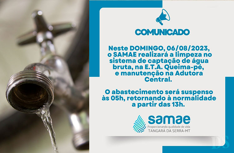 TANGARÁ DA SERRA – Samae contesta falta de água, mas moradores seguem reclamando do abastecimento