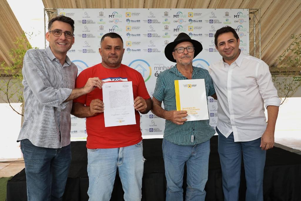 CAMPO NOVO DO PARECIS - “Depois de 30 anos, finalmente tenho a escritura da minha casa”, diz morador