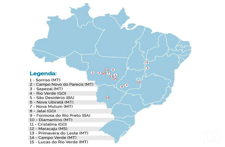 LEVANTAMENTO MAPA – MT lidera ranking das 100 cidades mais ricas do Agro