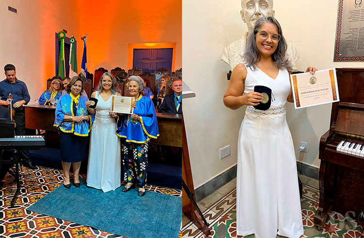 COMEMORATIVA – Professora tangaraense recebe medalha centenária da Academia Matogrossense de Letras
