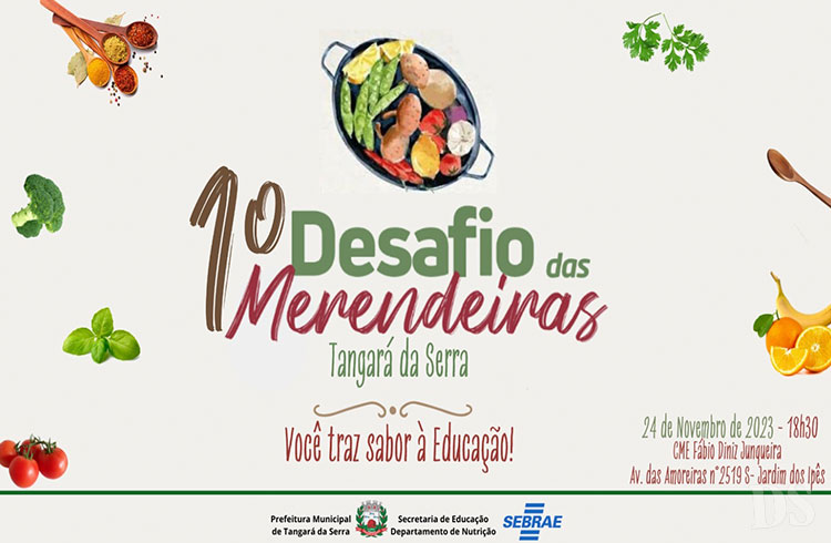 INSCRIÇÕES ABERTAS – Prefeitura de Tangará lança 1º Desafio das Merendeiras