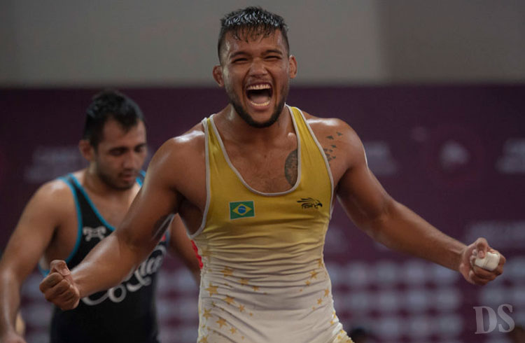 WRESTLING – Cuiabano Igor Queiroz vence argentino e conquista bronze nos Jogos Pan-Americanos