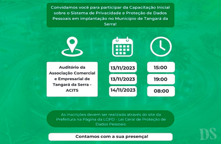 PRIVACIDADE E SEGURANÇA – Prefeitura realizará capacitação para servidores sobre o sistema de proteção de dados