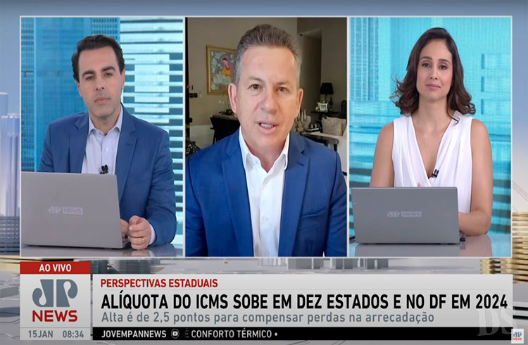 NA JOVEM PAN NACIONAL – “Mato Grosso decidiu não aumentar impostos”