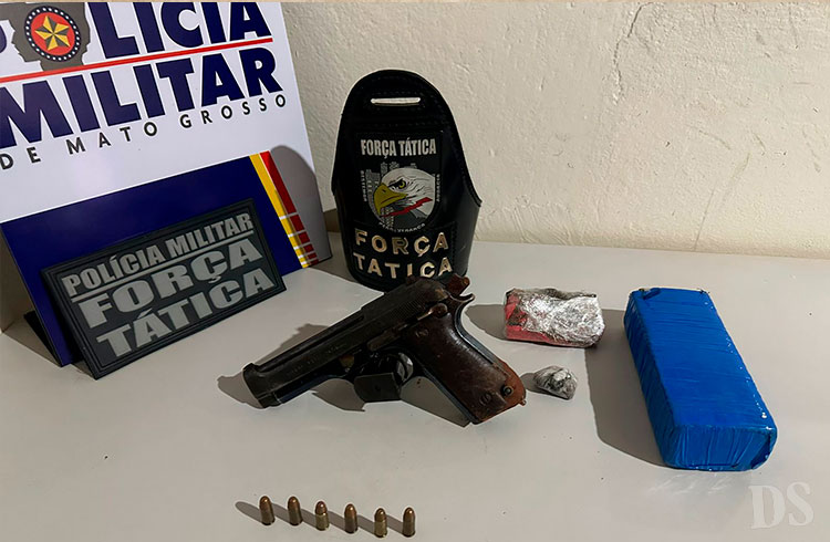 EM BRASNORTE – Faccionado atira em equipe da Força Tática e morre em revide