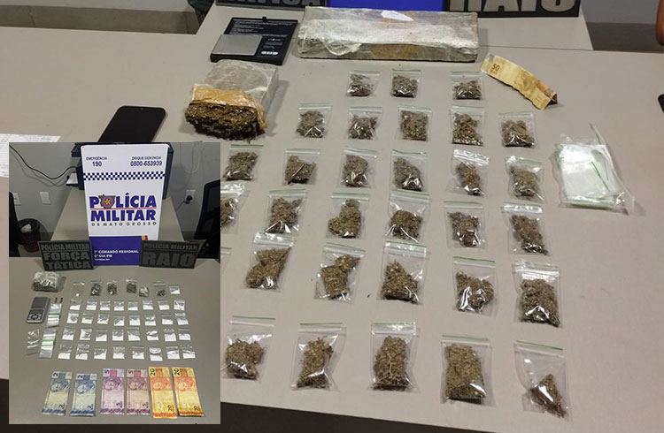 EM SAPEZAL – Força Tática prende dois homens em flagrante por tráfico de drogas
