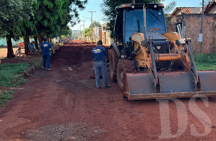 QUASE PRONTO - Obras de esgoto e águas pluviais do Bela Vista devem ser finalizadas em 40 dias
