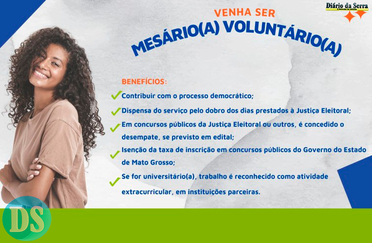 PREPARATIVOS – TRE-MT reforça chamamento de mesários voluntários para as eleições de outubro