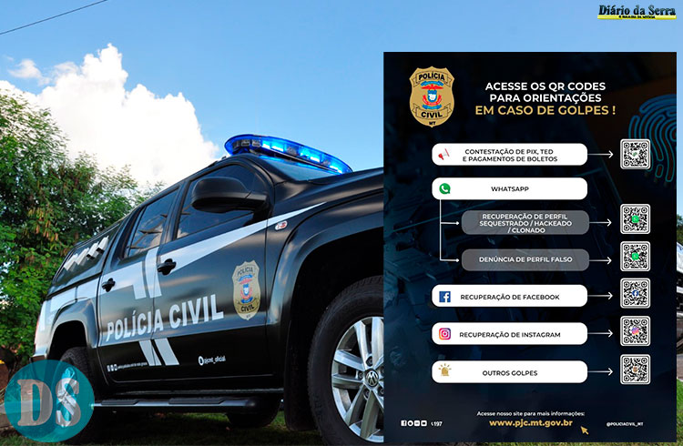 ESTELIONATOS E FRAUDES – Polícia Civil alerta sobre golpes da falsa central telefônica e abordagens de pessoas desconhecidas