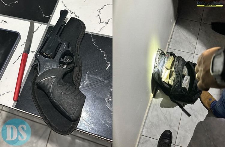 EM BARRA DO BUGRES - PM prende trio suspeito por associação criminosa, tráfico e porte ilegal de arma de fogo