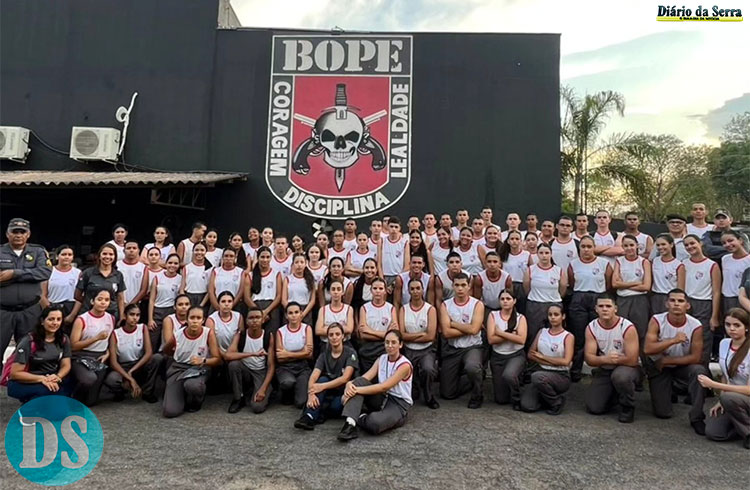 NOVIDADE – Cerca de 90 alunos da Escola Militar de Tangará da Serra realizam visita ao Bope