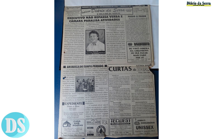 DIA 11 DE NOVEMBRO – Diário da Serra completa 28 anos de fundação nesta segunda-feira