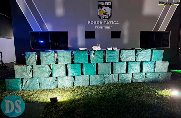 PREJUÍZO DE R$ 25 MI AO CRIME – Forças de segurança de MT apreendem 1 tonelada de cocaína