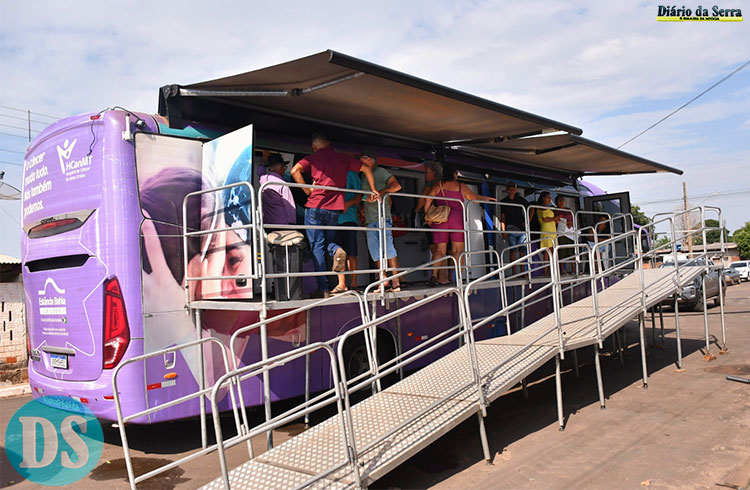 Ônibus do Hospital do Câncer de Cuiabá está em Nova Olímpia