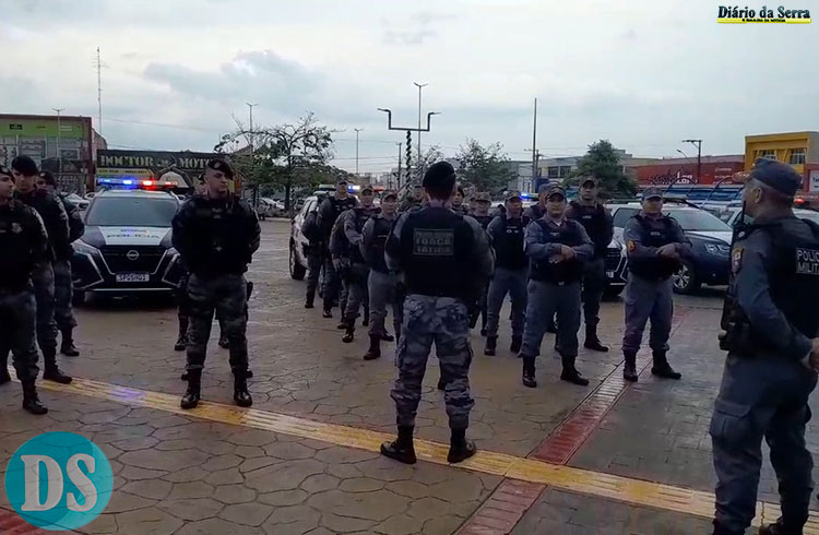TOLERÂNCIA ZERO – Foco da operação é trazer tranquilidade para a população, afirma comandante